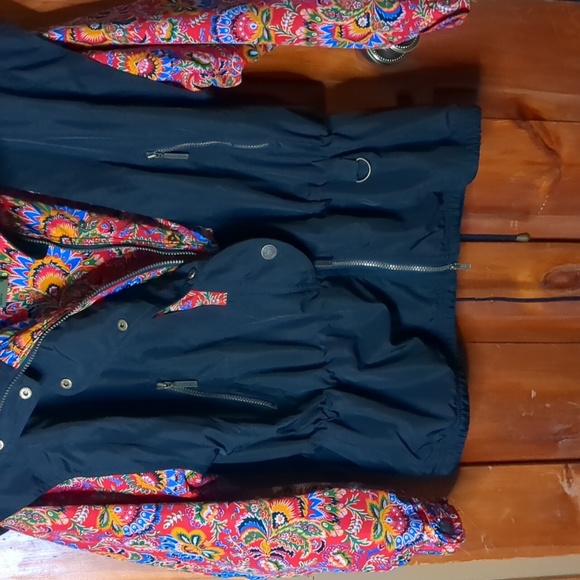 Vintage POWDERHORN* ski jacket long sleeve zip front snap placket embroidered - Picture 10 of 17